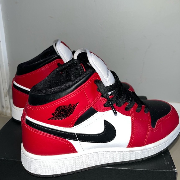 Red Air Jordan 1 Mid - Picture 3 of 6